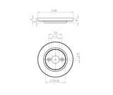 Replacement Roses for Porcelain Door Knobs 60mm
