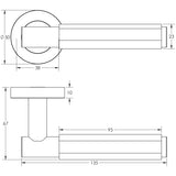 Complete Bloom Door Handle Pack - Bathroom - Black