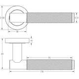 Complete Bari Door Handle Pack - Bathroom - Black