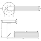 316 Linear Knurled Door Handle