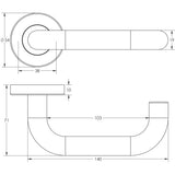 Nero Orbit Door Handles