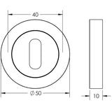 Nero Euro Profile Escutcheon