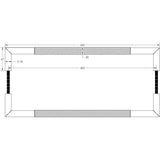 Nero Mitred Knurled Pull handles B/B Fixing
