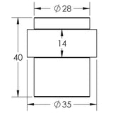 Stainless Steel Floor Mounted Door Stops