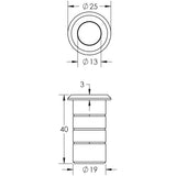Stainless Steel Dust Proof Spring Floor Bolt Socket for Concrete