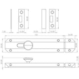 Jedo Architectural Slide Door Bolts