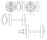 Jedo Designer Turns & Releases 50mm Round Rose with Indicator