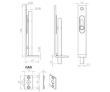 Jedo Brass Slide Action Flushbolts