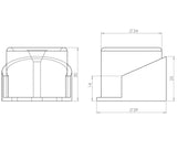 Jedo Shielded Floor Mounted Door Stop