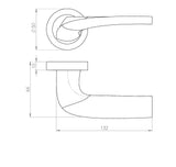 Master lever on round rose