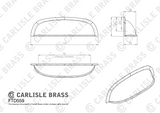 Modern Shaker Cup Pull 96mm