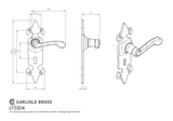 Fleur De Lys' Lever on Backplate