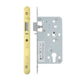2 Piece - DIN night latch - 72mm c/c - backset 60mm - radius