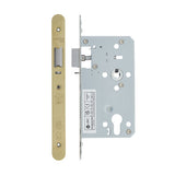 2 Piece - DIN night latch - 72mm c/c - backset 60mm - radius