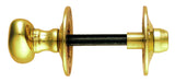 Oval Thumbturn with Coin Release on Rose