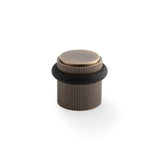 Brunel Reeded Floor Mounted Doorstop