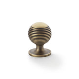 Caesar Cupboard Knob on Round Rose