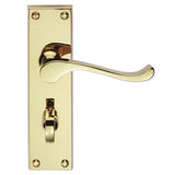 Contract Victorian Scroll Lever on Backplate