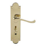 Victorian Scroll Lever On Shaped Backplate - (Contract Range)