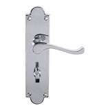 Victorian Scroll Lever On Shaped Backplate - (Contract Range)