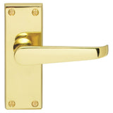 Victorian Lever on Backplate