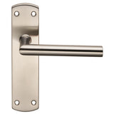 Residential Mitred Lever on Backplate