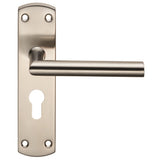Residential Mitred Lever on Backplate