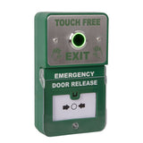 Dual Unit - Combined Emergency Door Release and Stainless Steel "Touch Free Exit" Button