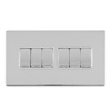 Concealed 3mm 6 gang Switch