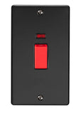 45Amp DP Cooker Switch With Neon Indicator - Double Plate