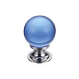 Glass Ball Cabinet Knob - Plain 25mm