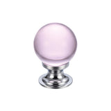 Glass Ball Cabinet Knob - Plain 25mm