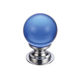 Glass Ball Cabinet Knob - Plain 30mm