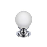 Glass Ball Cabinet Knob - Frosted 25mm