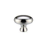 Oval Cupboard Knob 32mm dia