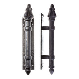 Round Pull Handle on Backplate 304mm x 63mm - 2.5mm