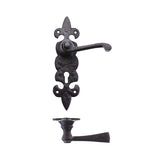 Lever on Fleur de Lys Lock Backplate