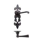 Lever on Fleur de Lys Euro Backplate
