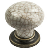 Porcelain Mushroom Pattern Knob