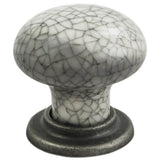 Porcelain Mushroom Pattern Knob