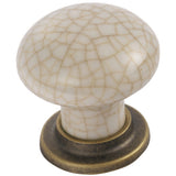Porcelain Mushroom Pattern Knob