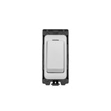 Grid & Modular 20A Double Pole Switch - Matt White