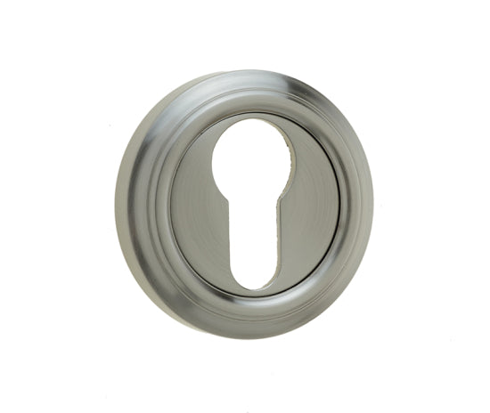 Jedo Parisian Euro Profile Escutcheon 53mm Satin Nickel