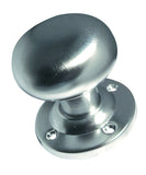 Jedo Mushroom Mortice Door Knobs 57mm Diameter 57mm Satin Chrome