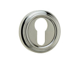 Jedo Parisian Euro Profile Escutcheon 53mm Polished Nickel