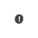 Contemporary Black Escutcheons for Mortice Knobs