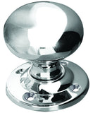 Jedo Mushroom Mortice Door Knobs 57mm Diameter 57mm Polished Chrome