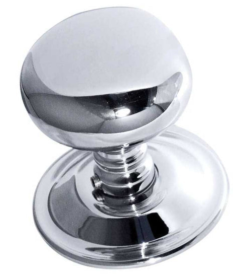 Jedo Mushroom Mortice Door Knobs 62mm Diameter 62mm Polished Chrome