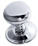 Jedo Mushroom Mortice Door Knobs 62mm Diameter 62mm Polished Chrome
