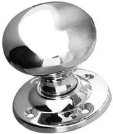 Jedo Mushroom Mortice Door Knobs 51mm Diameter 51mm Polished Chrome